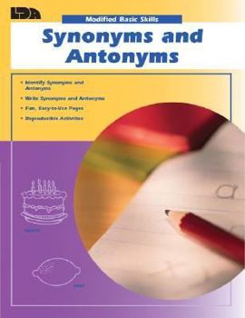Paperback Modified Basic Skills Synonyms and Antonyms Book