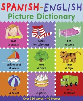 Paperback Spanish-English Picture Dictionary Book