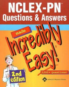 Paperback NCLEX-PN Questions & Answers Made Incredibly Easy!: 3,000+ Questions! Book