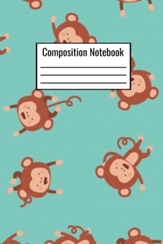Paperback Composition Notebook: Flying Monkey College Notebook For Kids Teens Adults Children Parents Moms Dads To Write Down Daily Notes Book