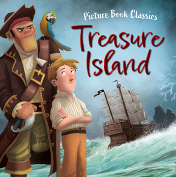 Library Binding Treasure Island Book