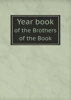 Paperback Year book of the Brothers of the Book