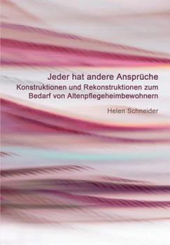 Paperback Jeder Hat Andere Anspruche [German] Book