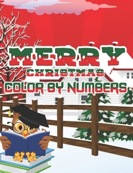 Merry Christmas Color By Numbers: a beautiful colouring book with Christmas designs on a black background, for gloriously vivid colours