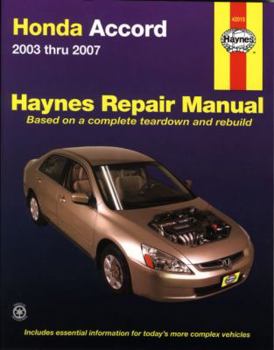 Paperback Haynes Honda Accord 2003 Thru 2007 Book