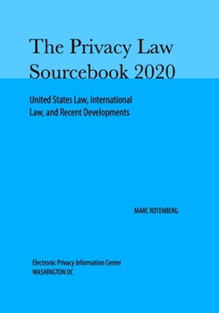 Paperback Privacy Law Sourcebook 2020 Book