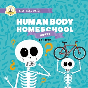 Paperback Human Body Homeschool: Bones: I Can Read Books Level 1 [Large Print] Book