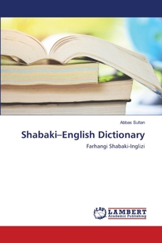 Paperback Shabaki-English Dictionary Book