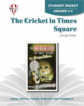 Paperback The Cricket In Times Square - Student Packet by Novel Units Book