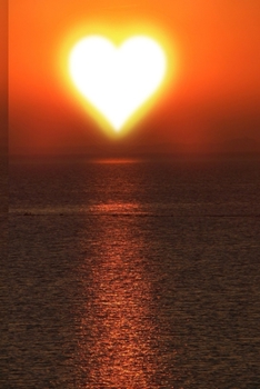 Beach with hearty sun: Dot Grid 6x9 Dotted Bullet Journal and Notebook for summer 120 Pages