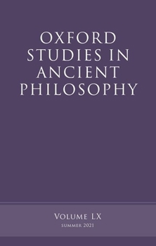Paperback Oxford Studies in Ancient Philosophy, Volume 60 Book