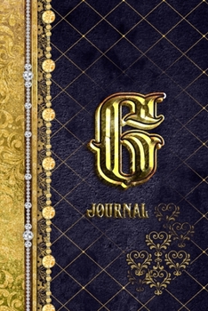 Paperback G Journal: Letter G Initial Monogram Lined Notebook - Elegant Diamond and Gold Print Book