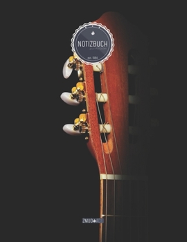 ZMUDACE Notizbuch Punktraster: in DIN A4 Softcover ZP116 Gitarre stimmen 156 leere gepunktete Seiten mit pers�nlichem Register + Seitenzahlen Zeichenbuch, Skizzenbuch, Dot Grid Notebook, Malbuch, Noti