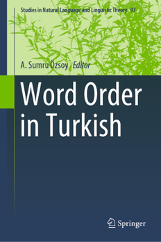 Hardcover Word Order in Turkish Book