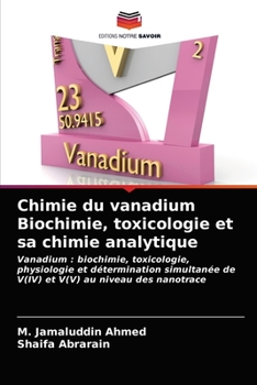 Paperback Chimie du vanadium Biochimie, toxicologie et sa chimie analytique [French] Book