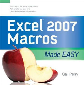 Paperback Excel 2007 Macros Made Easy Book
