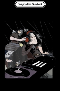 Composition Notebook: DJ deejay and headphones funny vintage playing music disc  Journal/Notebook Blank Lined Ruled 6x9 100 Pages