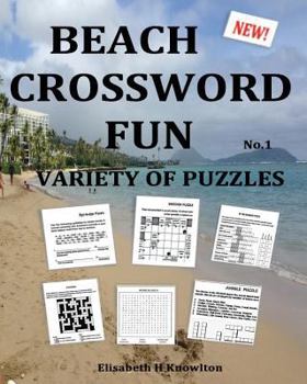 Paperback Beach Crossword Fun No1: Variety of Puzzles Book