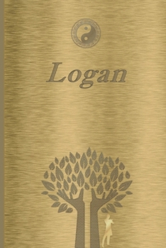 Paperback Logan: Personalized Name Journal/Notebook for Men - Masculine Metal-look Cover with Lined Writing Pages Book