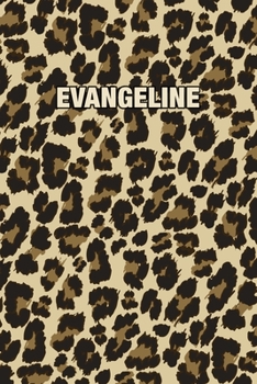 Paperback Evangeline: Personalized Notebook - Leopard Print (Animal Pattern). Blank College Ruled (Lined) Journal for Notes, Journaling, Dia Book