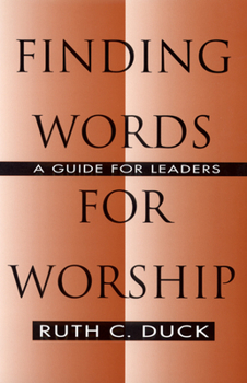 Paperback Finding Words for Worship Book