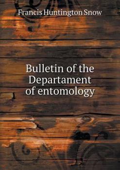 Paperback Bulletin of the Departament of entomology Book