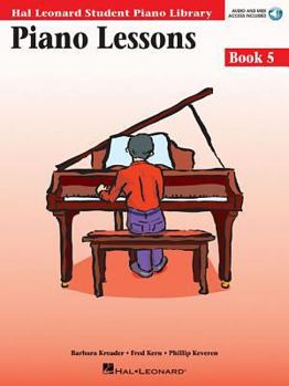 Paperback Piano Lessons Book 5 Book/Online Audio [With CD (Audio)] Book