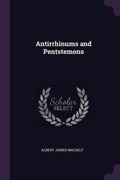 Paperback Antirrhinums and Pentstemons Book