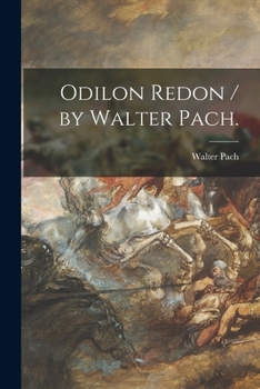 Paperback Odilon Redon / by Walter Pach. Book