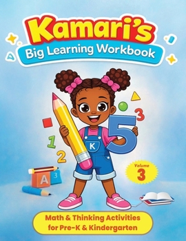 Paperback Kamari's Big Learning Workbook Volume 3 Math Book
