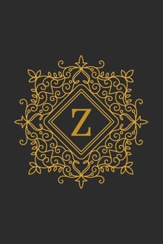 Z: monogram initial Letter Z - Personalized Initial Monogram Letter Z  College Ruled Notebook - 6 x 9 inch Pocket Size: Cute Alphabet Vintage ...