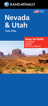 Map Rand McNally Easy to Fold: Nevada & Utah State Laminated Map Book
