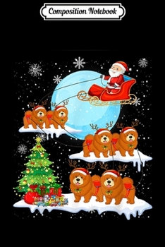 Composition Notebook: Cute Chow Chow Reindeer Christmas 2019 Dog Gift  Journal/Notebook Blank Lined Ruled 6x9 100 Pages