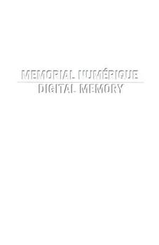 Paperback MEMORIAL NUMERIQUE (digital memory) Book