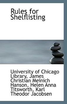 Paperback Rules for Shelflisting Book