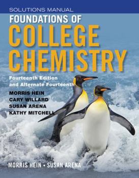 Paperback Foundations of College Chemistry, Student Solutions Manual Book