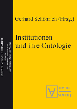 Hardcover Institutionen und ihre Ontologie [German] Book