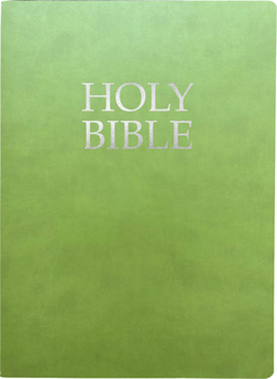 Imitation Leather Kjver Holy Bible, Large Print, Olive Ultrasoft: (King James Version Easy Read, Red Letter, Green) [Large Print] Book