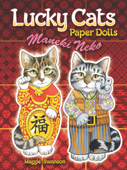 Paperback Lucky Cats Paper Dolls: Maneki Neko Book