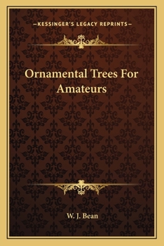 Paperback Ornamental Trees For Amateurs Book