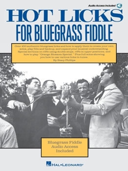 Paperback Hot Licks for Bluegrass Fiddle - Book with Online Audio Book