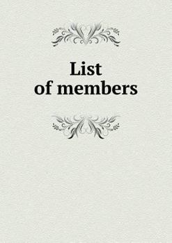 Paperback List of members Book