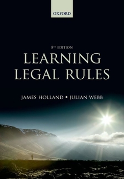 Paperback Learning Legal Rules Book