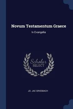 Paperback Novum Testamentum Graece: Iv Evangelia Book