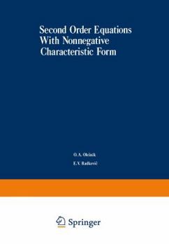 Paperback Second-Order Equations with Nonnegative Characteristic Form Book