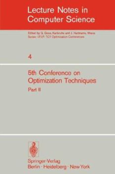 Paperback Fifth Conference on Optimization Techniques. Rome 1973: Part 1 Book