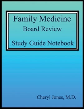 Paperback Family Medicine Board Review Study Guide Notebook Book