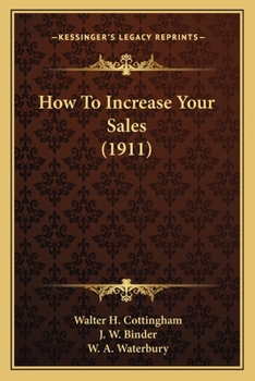 Paperback How To Increase Your Sales (1911) Book
