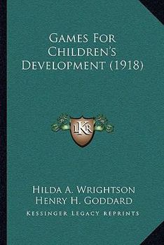Paperback Games For Children's Development (1918) Book