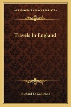 Paperback Travels In England Book